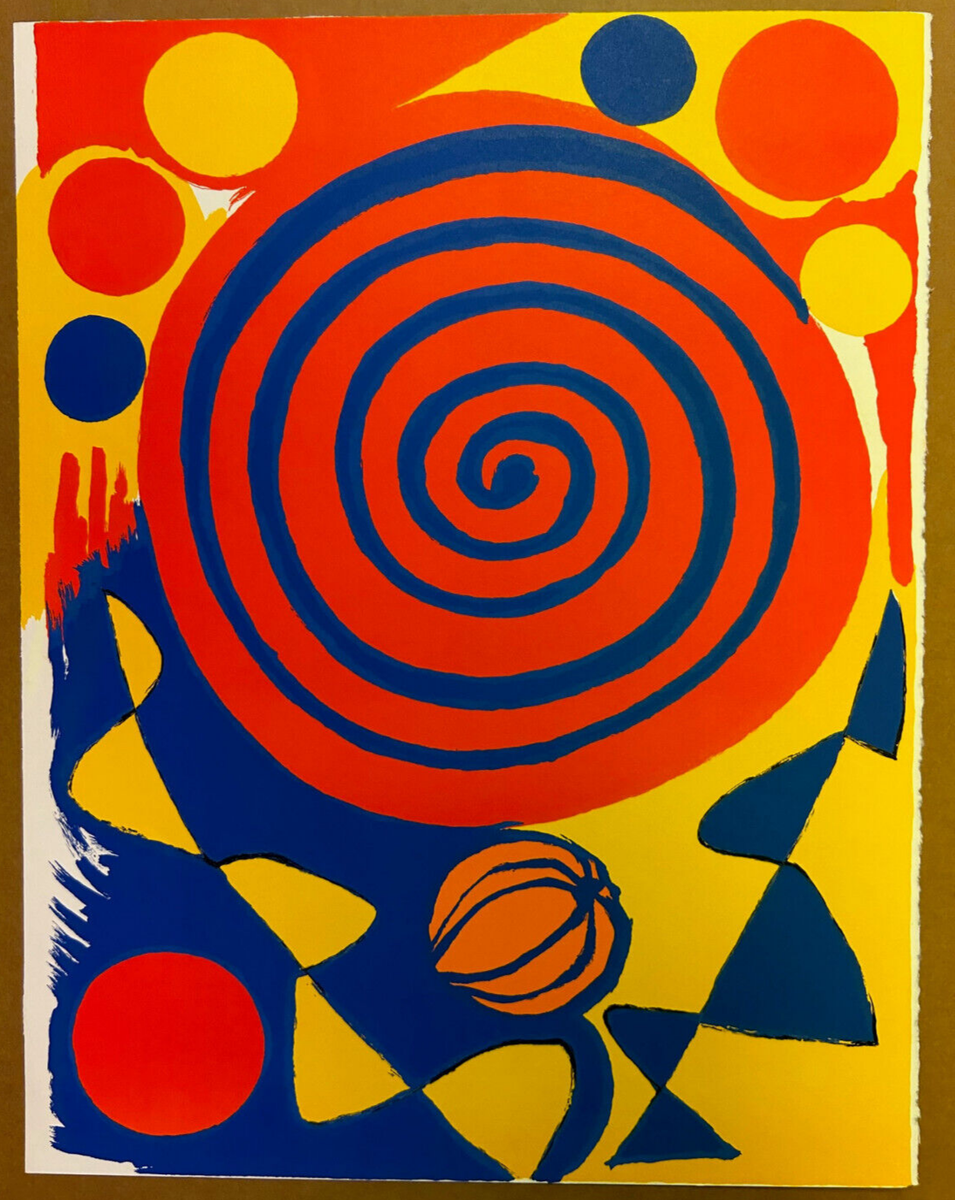 Alexander Calder、Pebbles、希少画集画、新品額装付 ALEXANDER CALDER 