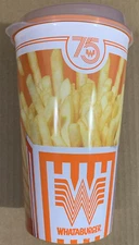 Whataburger Restaurant Reusable Collectible Limited Cup with Lid Anniversary New