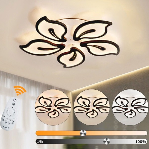 42W Led Deckenleuchte Deckenlampe Dimmbar Deckenlicht Fernbedienung Wohnzimmer-image