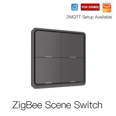 Tuya ZigBee 1-4 Gang Wireless 12Scene Switch Push Button APP Control HOT
