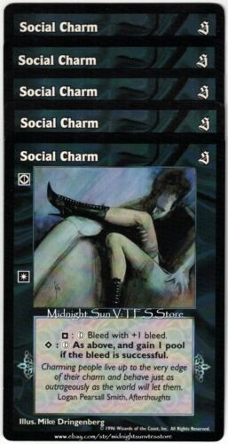 Social Charm x5 The Sabbat V:TES VTES Vampire CCG - Picture 1 of 1