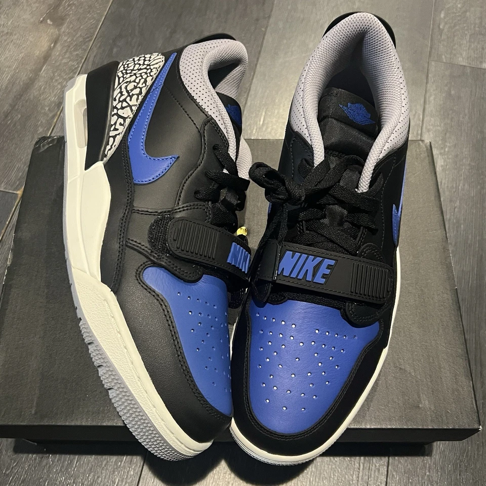 Nike Air Jordan Legacy 312 Low Game Royal Negro Zapatos CD7069-041 Hombres Talla NUEVO Foto 2 de 4