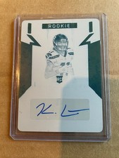 Signed 2016 Panini Preferred 1/1 SEAHAWKS Kenny Lawler Printing Plate Auto