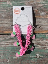 WONDER NATION Girl  s Strawberry Charm Bag Chain   Pink