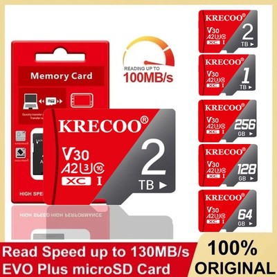Micro SD Card Ultra Memory 256GB 2TB TF for Phone Tablet Dash Security Camera