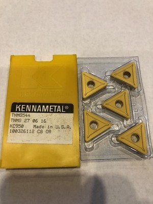 5 NEW KENNAMETAL TNMG 544 CARBIDE INSERTS GRADE KC950. TNMG 27 06 16