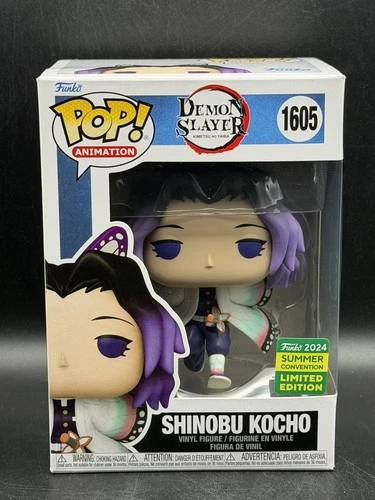 Funko Pop Demon Slayer Shinobu Kocho 2024 Summer Conv SDCC #1605  W/Protector