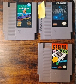 NES 11 Game Lot-Pinball 5-SCREW, Xexyz, Astyanax, and More! ALL TESTED & WORKING