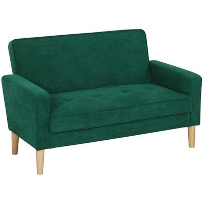 Zweisitzer Sofa mit Samt-Feeling - Grün