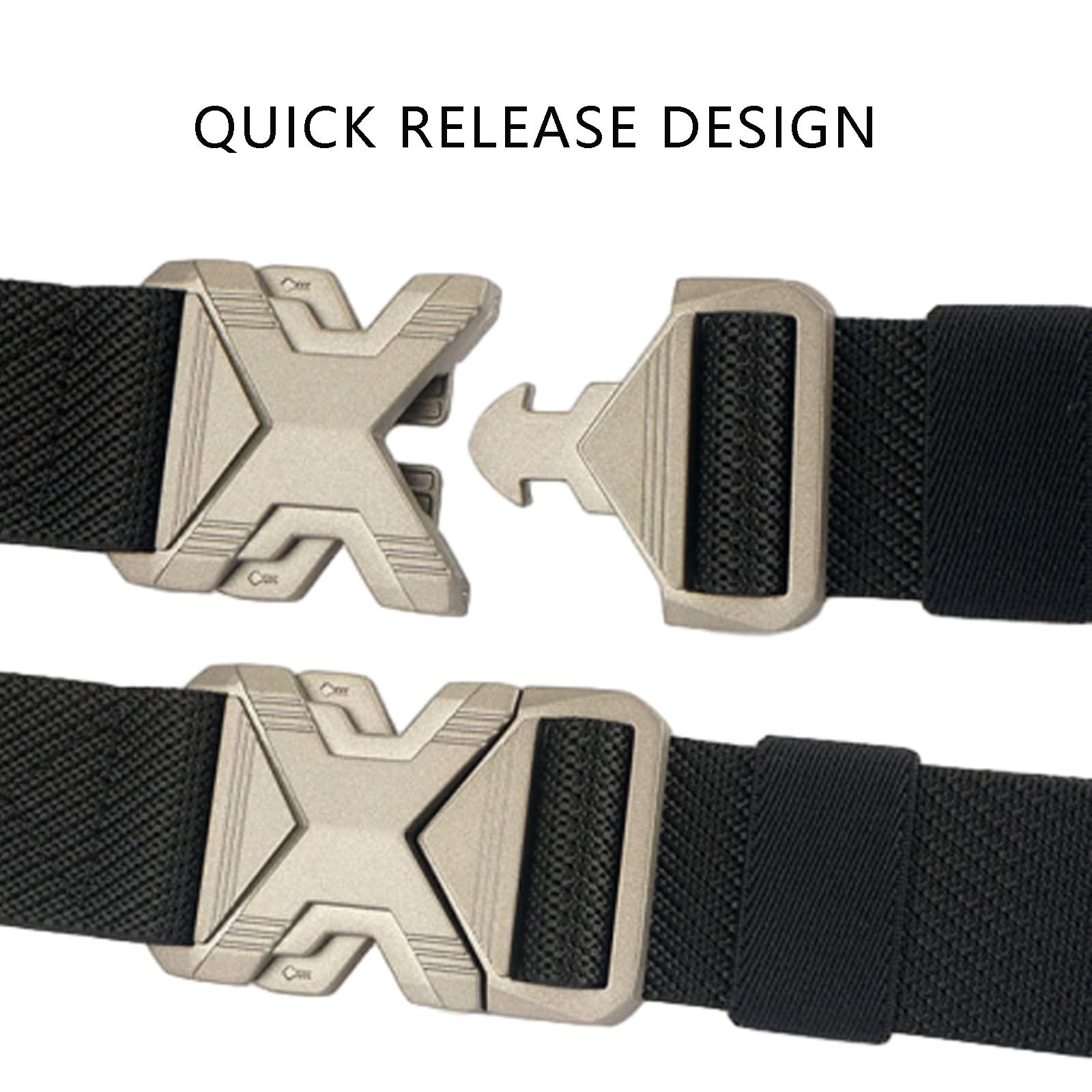 Men's Elastic Duty Work Belt 1.34" Wide Quick Release Stretch Riggers