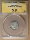 10c 1904-S Barber Dime ANACS AU Details Scarce Date * AvenueCoin