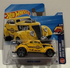 2026 Hot Wheels ~ Pass'N Gasser - Yellow 102/250 ~ Drag Racers 3/10 ~ Short Card