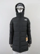Womens The North Face Gotham Mid Parka 600-Down Winter Jacket Hooded - Black
