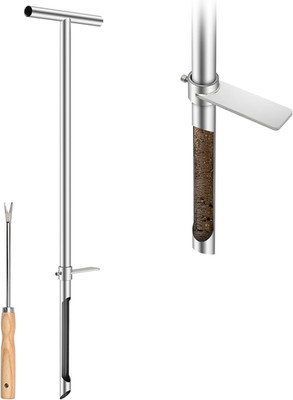 36 Inch Soil Sampler Probe, Stainless Steel Soil Core Sampling Tool with T-Handl