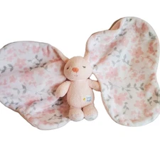 Kids Preferred Snug Hugs Pink Bunny Security Blanket Baby Lovey Big Floral Ears