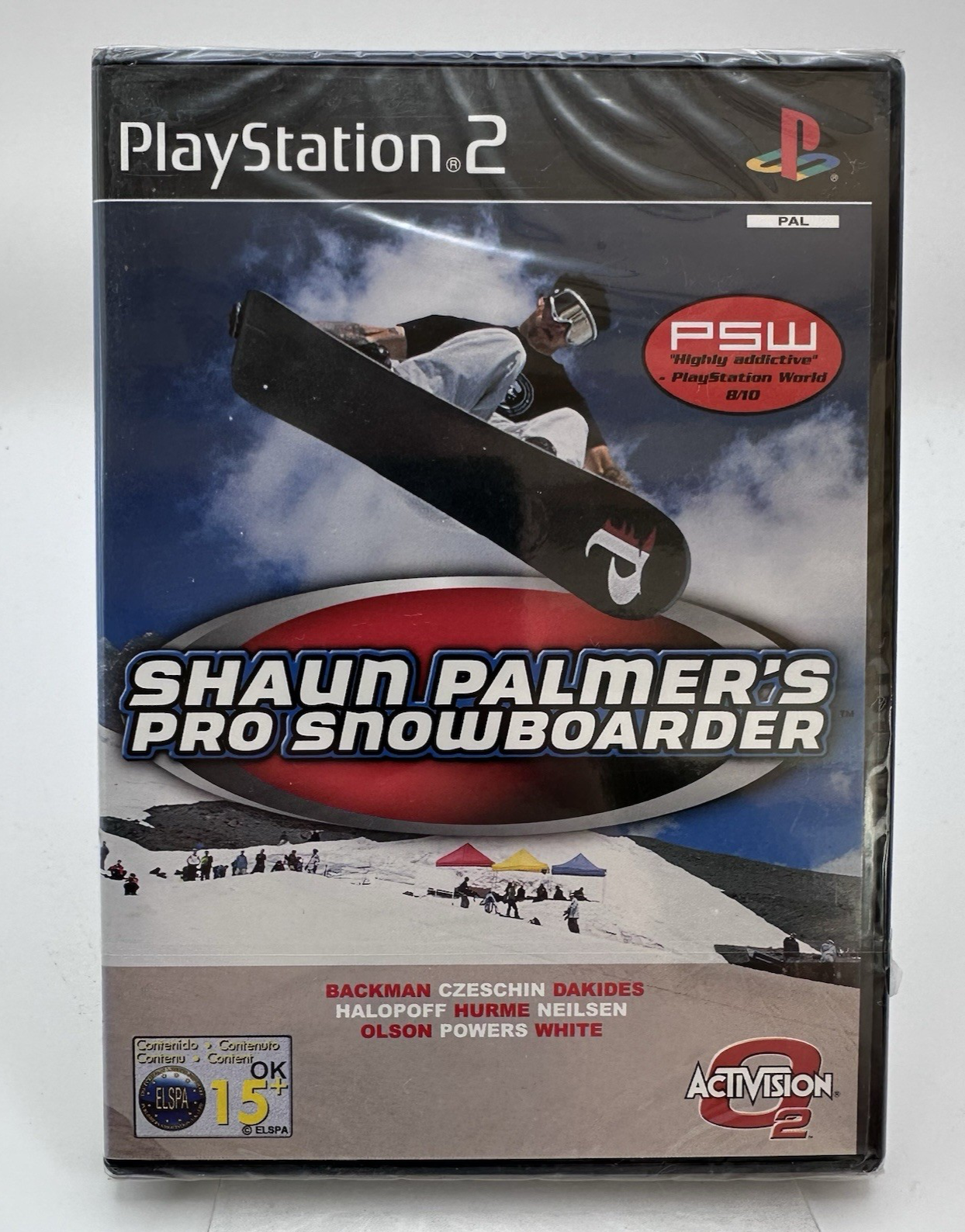 PS2 Shaun Palmer’s Pro Snowboarder, New And Sealed *Clear Tearstrip*
