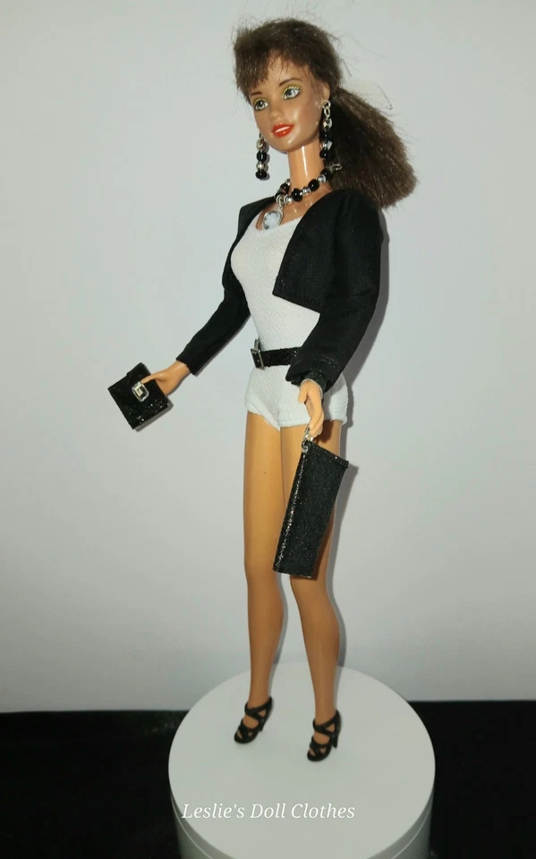 Bolero negro de 7 piezas y accesorios para Barbie de 11,5" y muñecas del mismo tamaño Foto 2 de 4