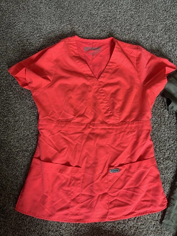 Scrub Lot Of 5 Top & Bottoms Matching Sets Size XS Gray’s Anatomy, Med Culture - Image 2 of 4
