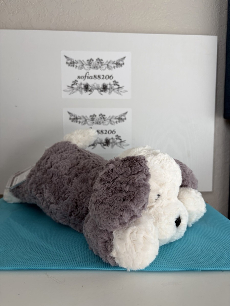 Jellycat Tumblie Sheep Dog Plush Toy NWT Authentic With Dust Bag