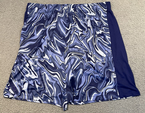 Under Armour Train Stretch 2.0 Men's Shorts XL Blue Marble Athletic Training NEW