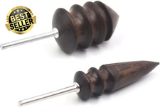 Pointed Tip Narra Leather Burnisher Leather Slicker Tool Drill Sets Leather Burn