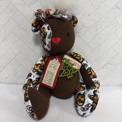 Custom Fabric Handmade Posable Teddy Bear Gingerbread Man Cute Minky Tree Keeper
