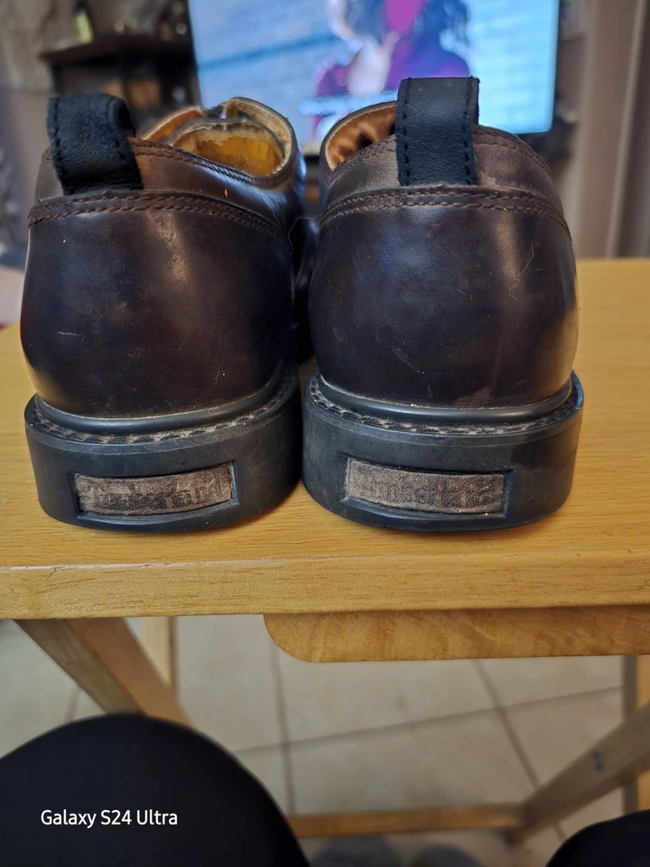 Timberland 男式休闲牛津低帮上衣,棕色,尺寸 11.5 葡萄牙制造 — 第 3/4 张图片