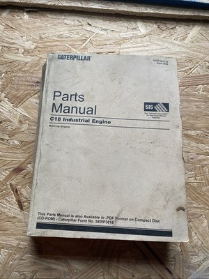 Caterpillar CAT C18 Industrial Engine Parts Manual   SEBP3816-16 April 2006