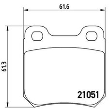 BREMBO Bremsbeläge Bremsbelegsatz hinten für Opel Omega A Vectra B