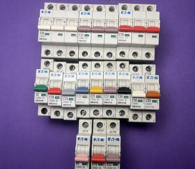 Eaton MCB'S C6/C10/C16/C20/C25/C32/C40/C50/C63/B10/B16/B32