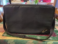 Lebo Voyager Black Cassette Tape Storage Holder Carrying Case Bag Shoulder Strap