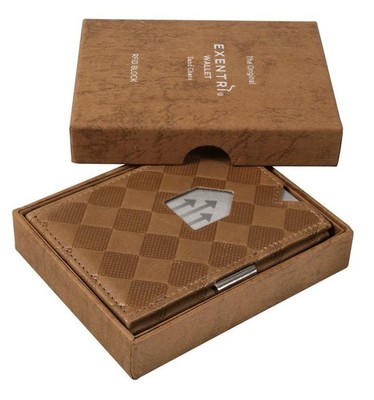 Exentri RFID SAND CHESS Wallet & Cards Holder Genuine Leather Design in Norway