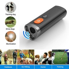 Ultrasonic Dog Repeller Anti Bark Device Stop Barking Pet Training Tool w/ Light