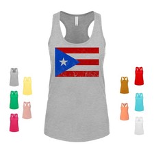 Puerto Rico Flag nation pride heritage culture identity patriotism Women's Tank