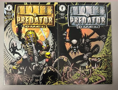 Aliens Vs Predator Duel #1-2 Dark Horse Comics 1995 Complete Set
