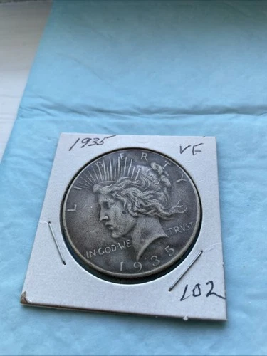 1935  $1 Peace Dollar 90% Silver Dollar VF Rare#102