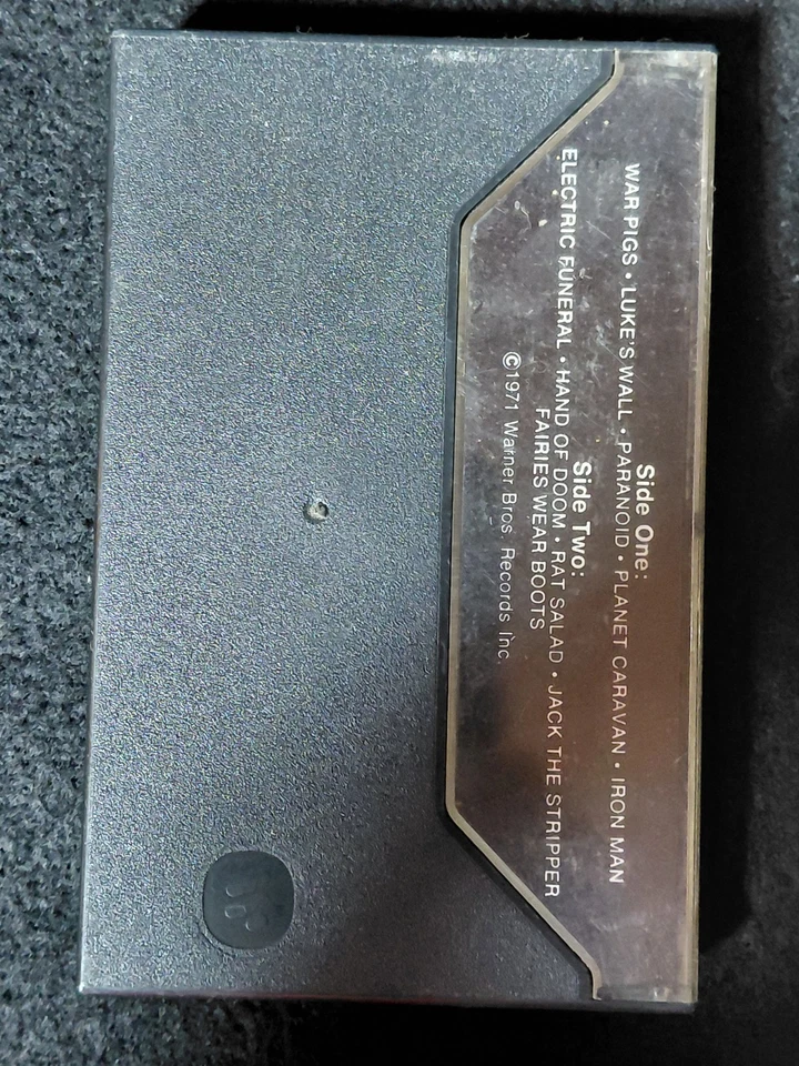 Black Sabbath Paranoid 1971 Warner Bros. Inc. Cassette Tape Heavy Metal Rare - Image 2 of 4