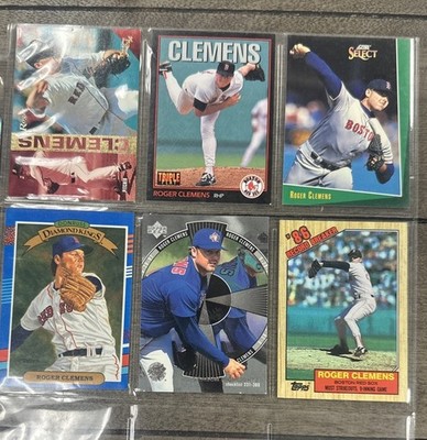 6) Roger Clemens baseball cards 