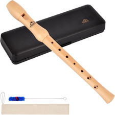Recorder Instrument for Adults Soprano Recorder Baroque Maple Wood C Key 2 Piece
