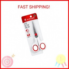 SINGER 00448 5-1/2-Inch Sewing Scissors with Comfort Grip,