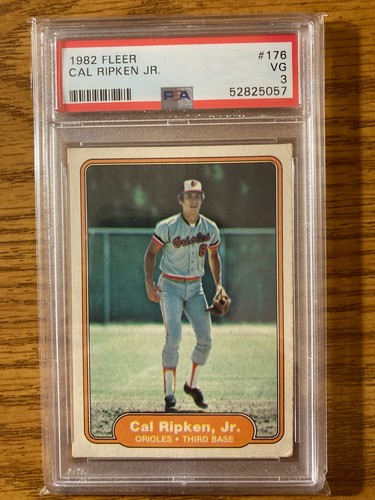 1982 FLEER #176 CAL RIPKEN JR. ROOKIE RC PSA 3