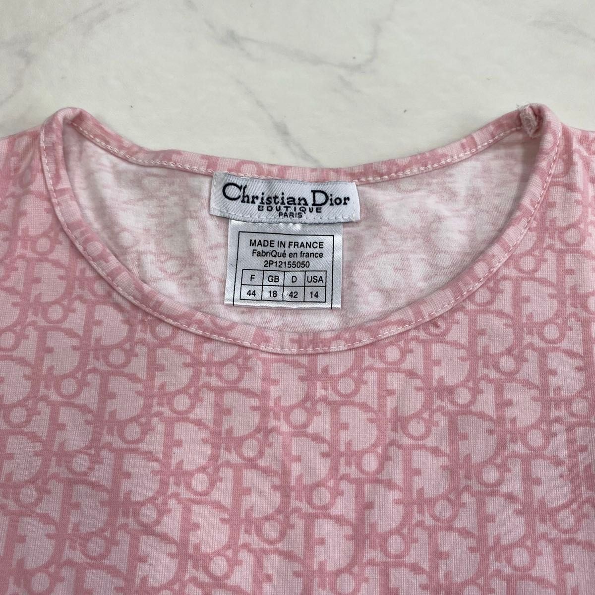 Christian Dior ピンク ロゴTシャツ Christian Dior Pink Trotter Monogram T Shirt Size 44:JPN | eBay