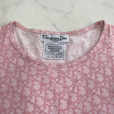 Christian Dior Pink Trotter Monogram T Shirt Size 44:JPN | eBay