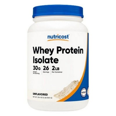 Whey Protein Isolate Powder Strawberry Milkshake 2 Lbs
