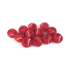 Mini Dog Tennis Balls Red 1.5in 12 Pack Fetch Toy for Small Breeds Puppies