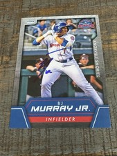 2025 Knoxville Smokies BJ Murray Jr Autograph Signed Team Card Cubs Auto