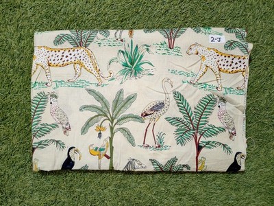 Indian Beige Forest Printed Dressmaking, Sewing, Running, Crafts Fabric 3 Yards