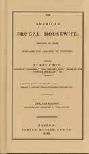 NEW Applewood Books American Frugal Housewife,  9780918222985 Cooking in America