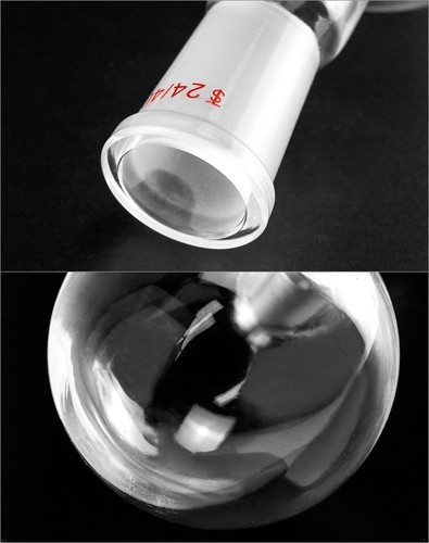 QWORK Glass 250ml Single Neck Flat Bottom Boiling Flask, 24/40 250ml, 1 Pc  - Picture 5 of 6