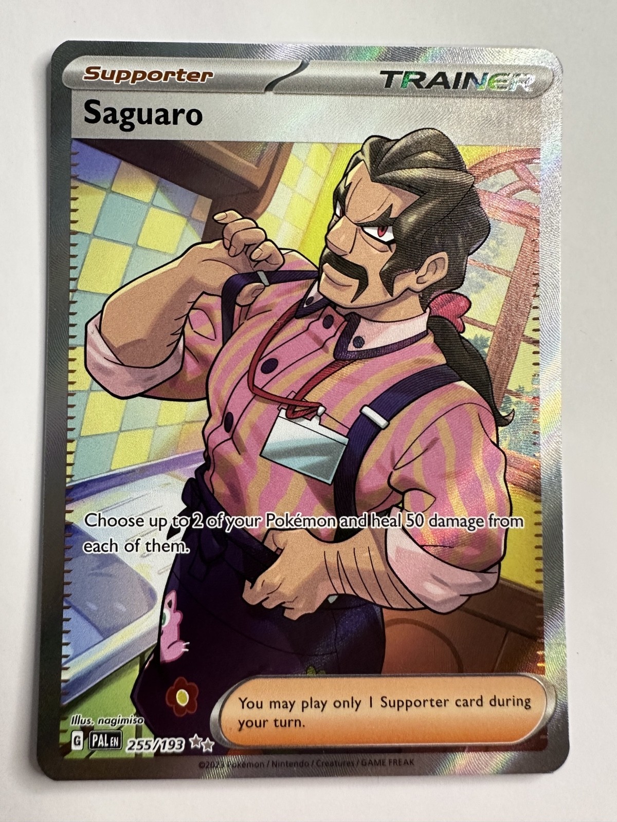 Pokemon Card Saguaro 255/193 Paldea Evolved NM